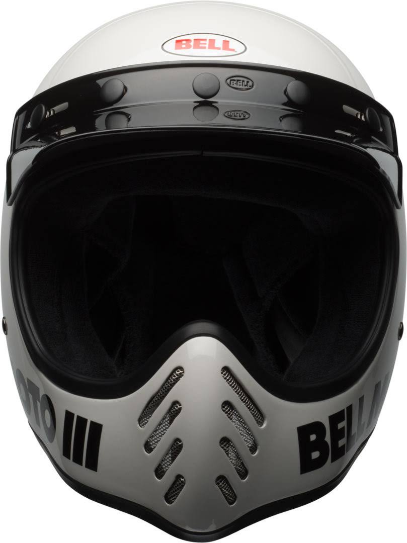 Bell Moto-3 Classic Motocross Helmet, White, Size M