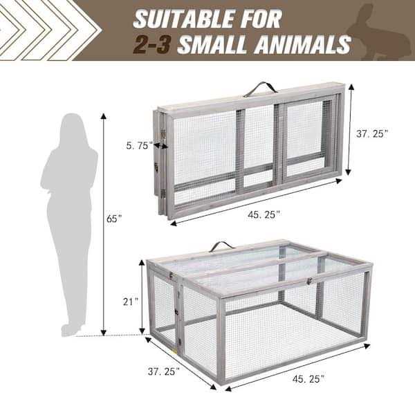 Coziwow Chicken Coop & Roosting Bar Small Pet Hutch