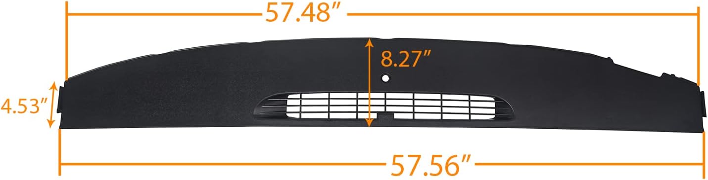 7BLACKSMITHS Upper Dashboard Front Dash Defrost Vent Trim Panel Compatible with 07-13 Chevy Silverado Tahoe Yukon Sierra Escalade Replace for 23224733