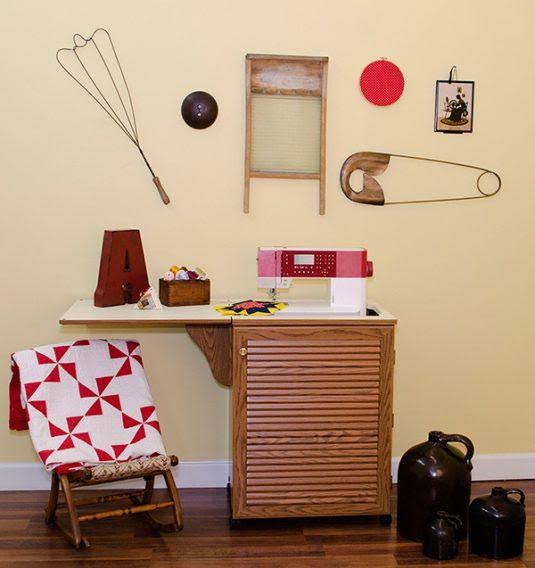 Arrow Sewnatra Sewing Cabinet - Oak
