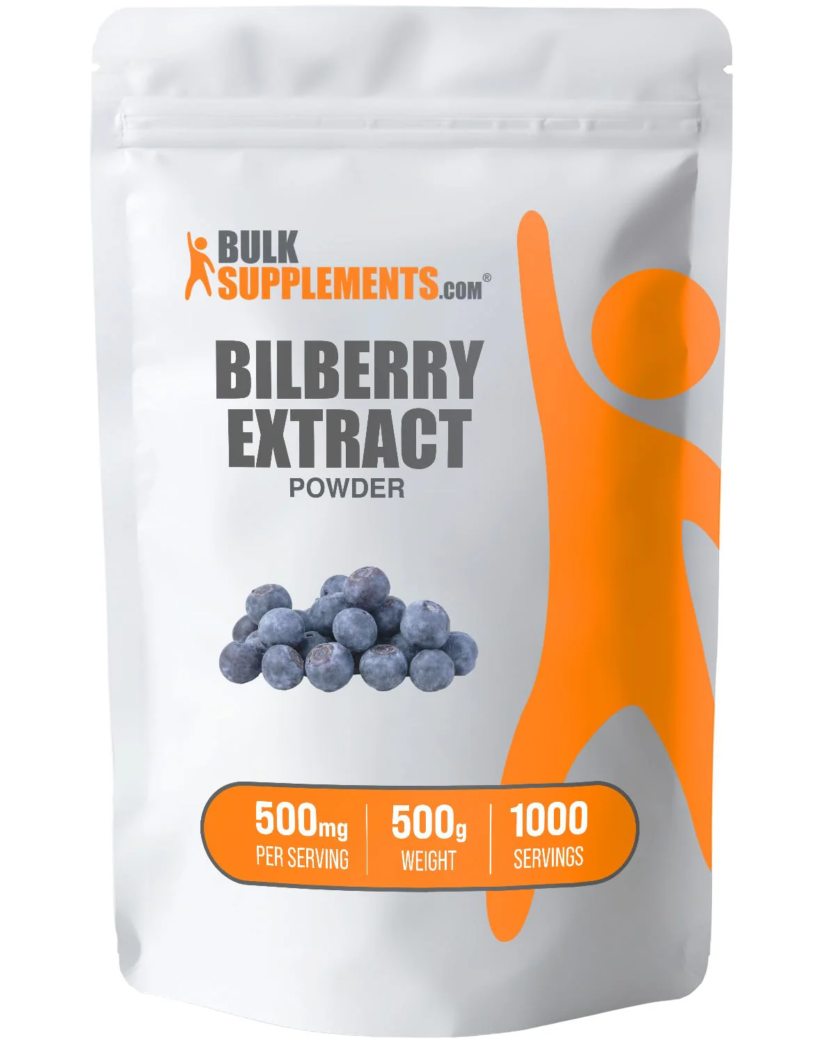 BulkSupplements.com Bilberry Extract Powder - Bilberry Fruit Extract, Bilberry Powder, Bilberry Supplement for Eyes - Glulten Free, 500mg per Serving