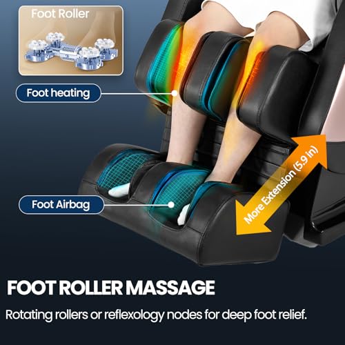 Artist hand Massage Chair Full Body, Zero Gravity Massage Chair Shiatsu Massage Recliner with 5 Auto Modes, Back & Upper Legs Heating