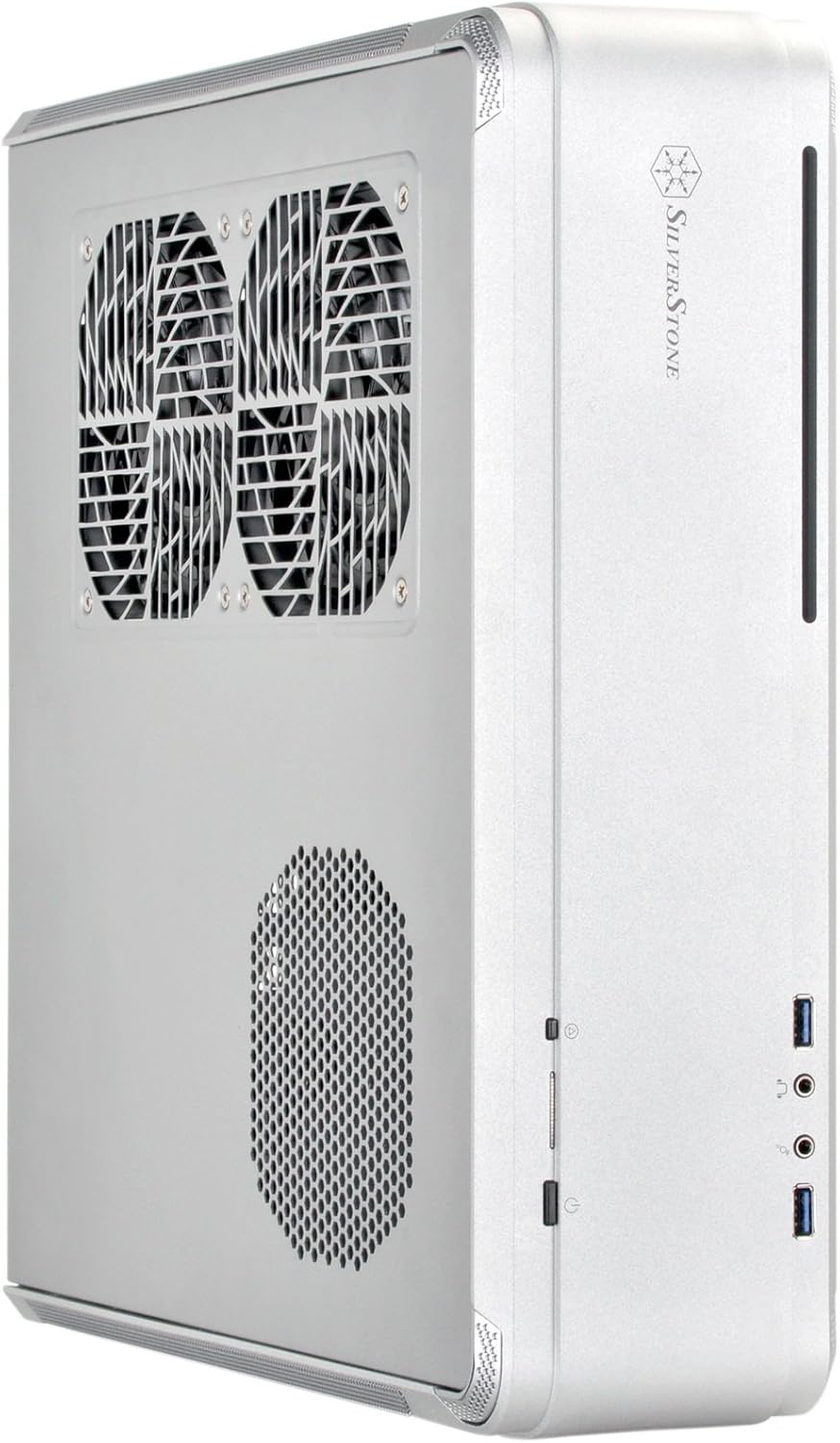 SilverStone Technology SST-FTZ01B-E Aluminum Unibody ITX Small Form Factor Computer Case with PCI-E Riser and ATX PSU Support Black