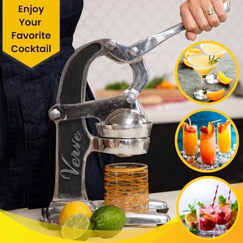 Artisan Crafted Aluminum Manual Countertop Juicer Press - Large by Verve CULTURE - Smart Home Appliances