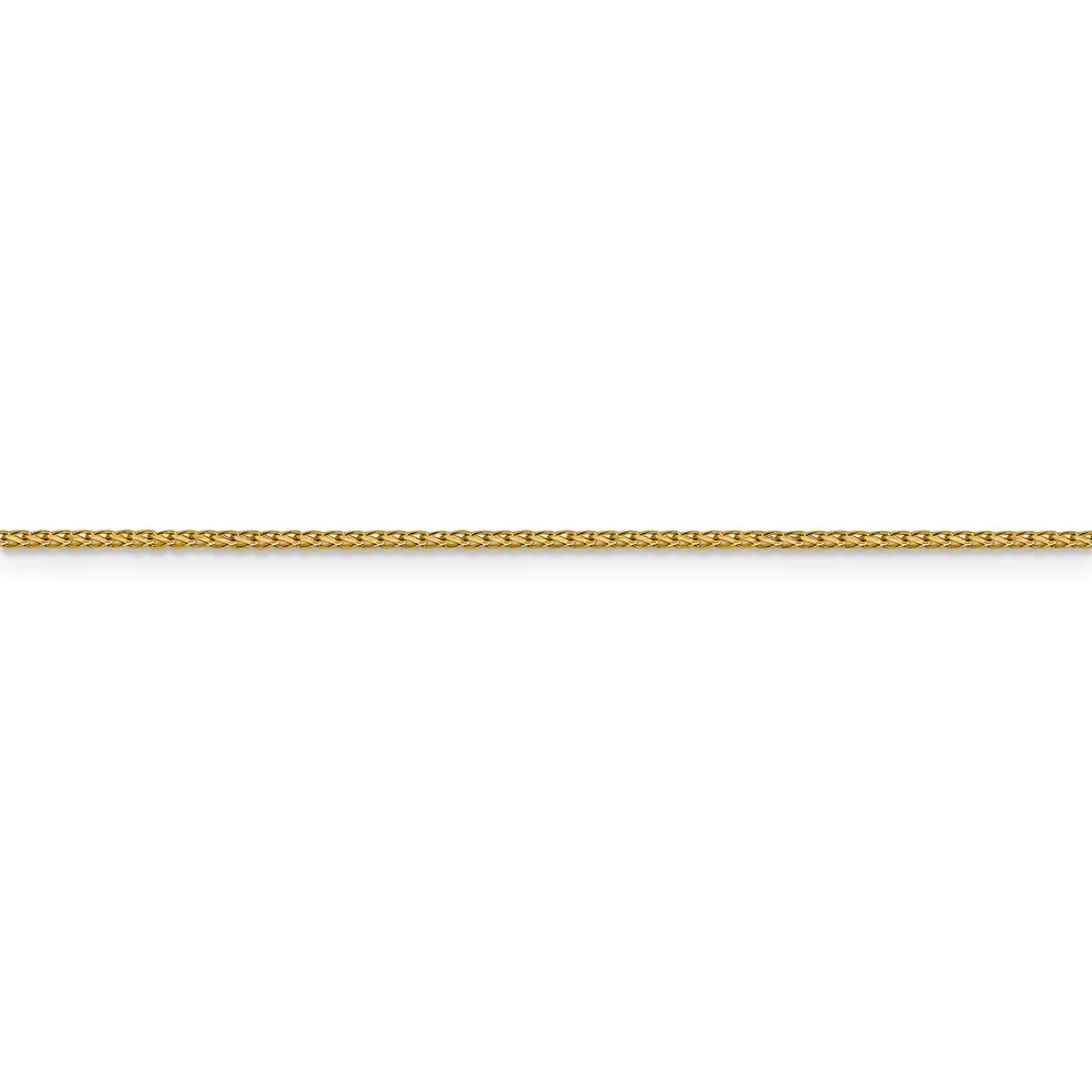 Leslie's Real 14kt Yellow Gold 1mm Diamond Cut Open Franco Chain; 24 inch; Lobster Clasp; for Adults and Teens; for Women and Men