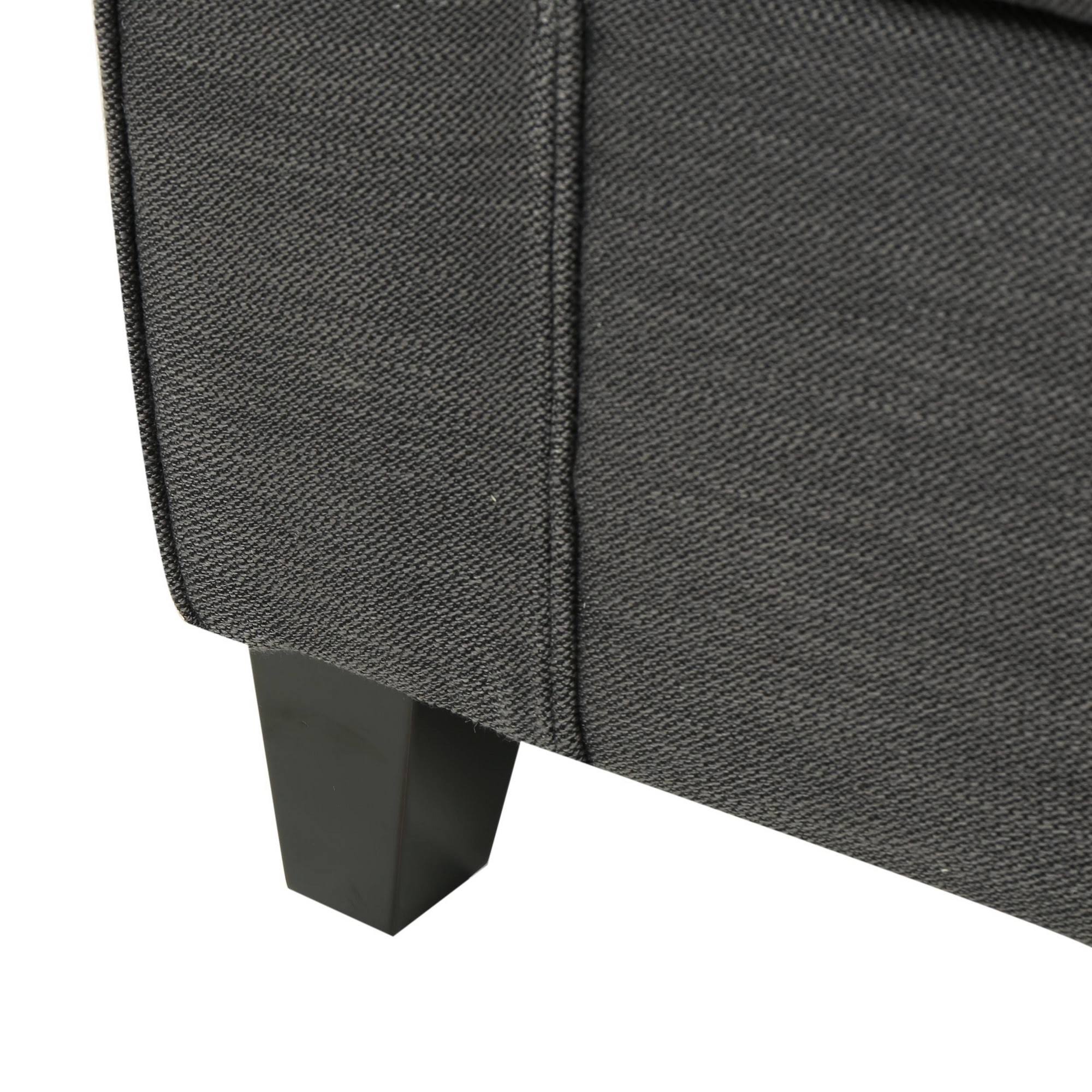 Christopher Knight Home Torino Fabric Storage Ottoman Bench, Grey