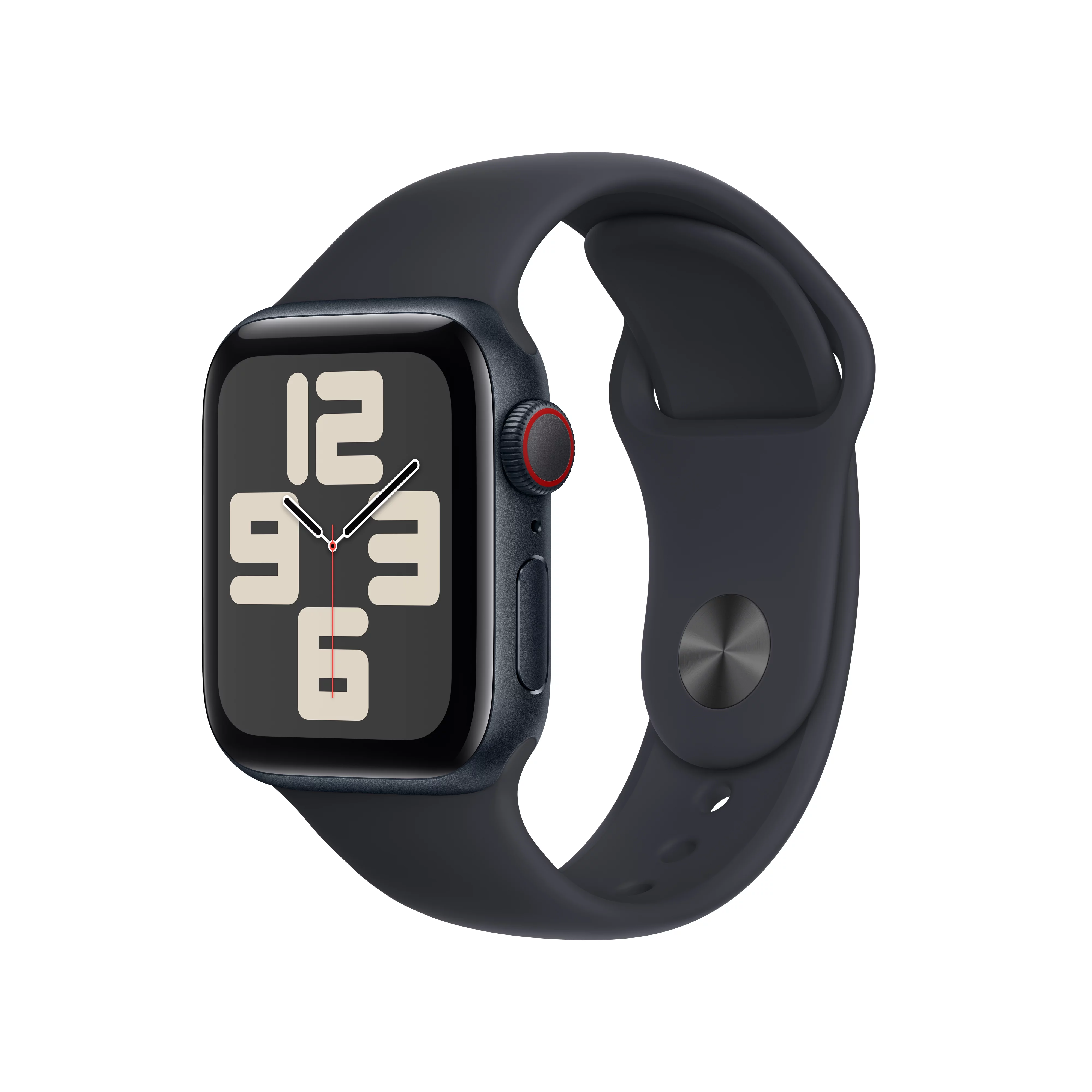 Apple Watch SE (2nd Gen) GPS + Cellular 40mm Midnight Aluminum Case with Midnight Sport Band - S/M. Fitness & Sleep Tracker, Crash Detection