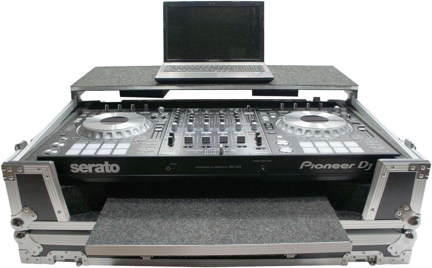 Harmony HCDDJSZLTTR Flight Glide Laptop Stand Tray DJ Custom Case Compatible with Pioneer DDJ-SZ