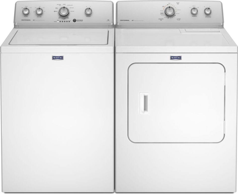 Maytag 7.0 Cu. Ft. Large Capacity Dryer with Wrinkle Control MEDC215EW - White