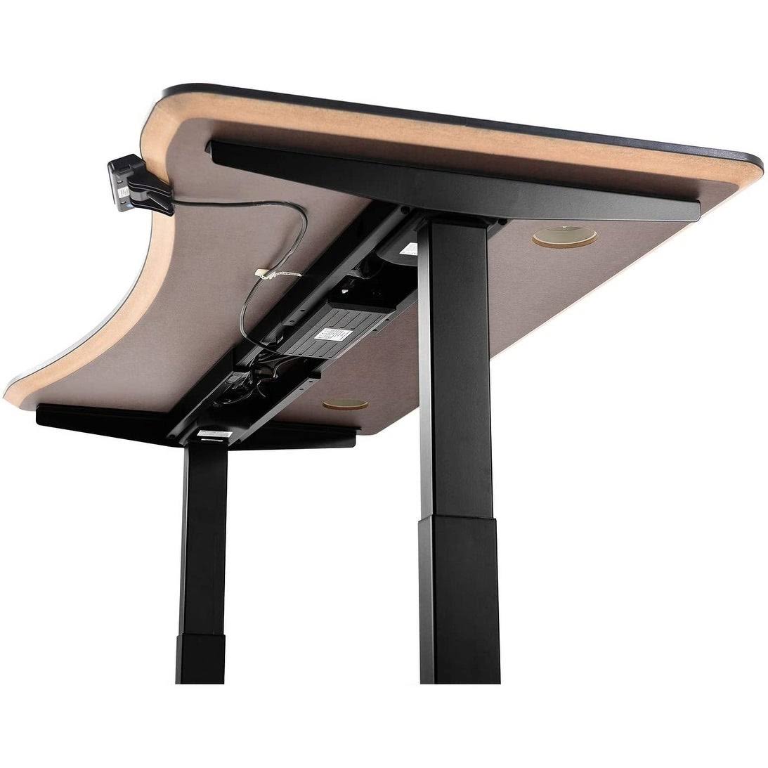 Height Adjustable Standing Desk Electric Dual Motor Black - Brushed