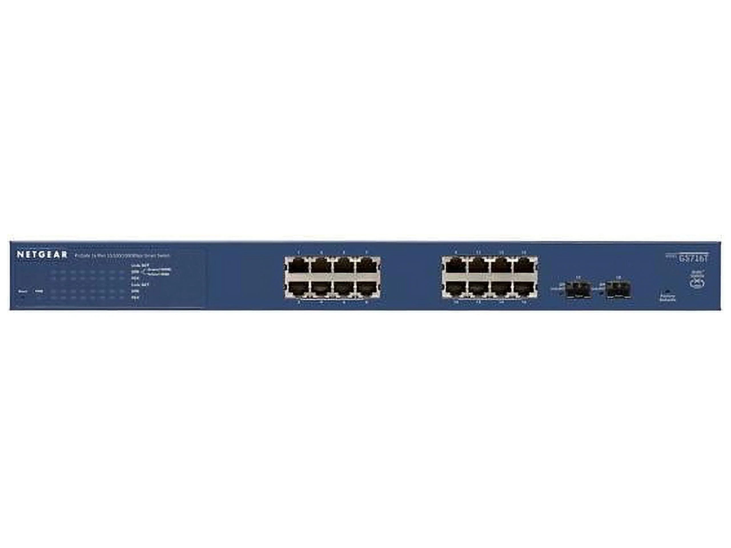 NETGEAR ProSAFE GS716T 16-Port Gigabit Smart Managed Switch - switch - 16 ports - smart - rack-mountable