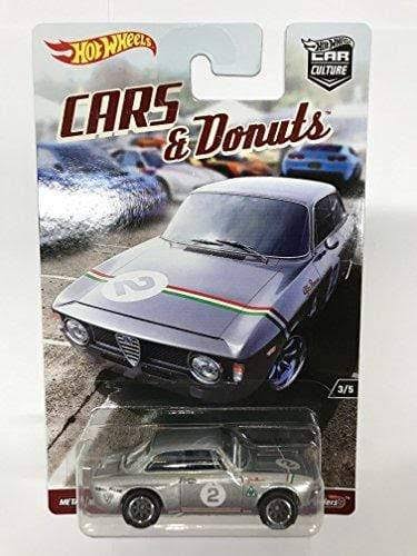 Hot Wheels Car Culture Cars and Donuts Set of 5 Real Rider Collectible Die Cast Toy