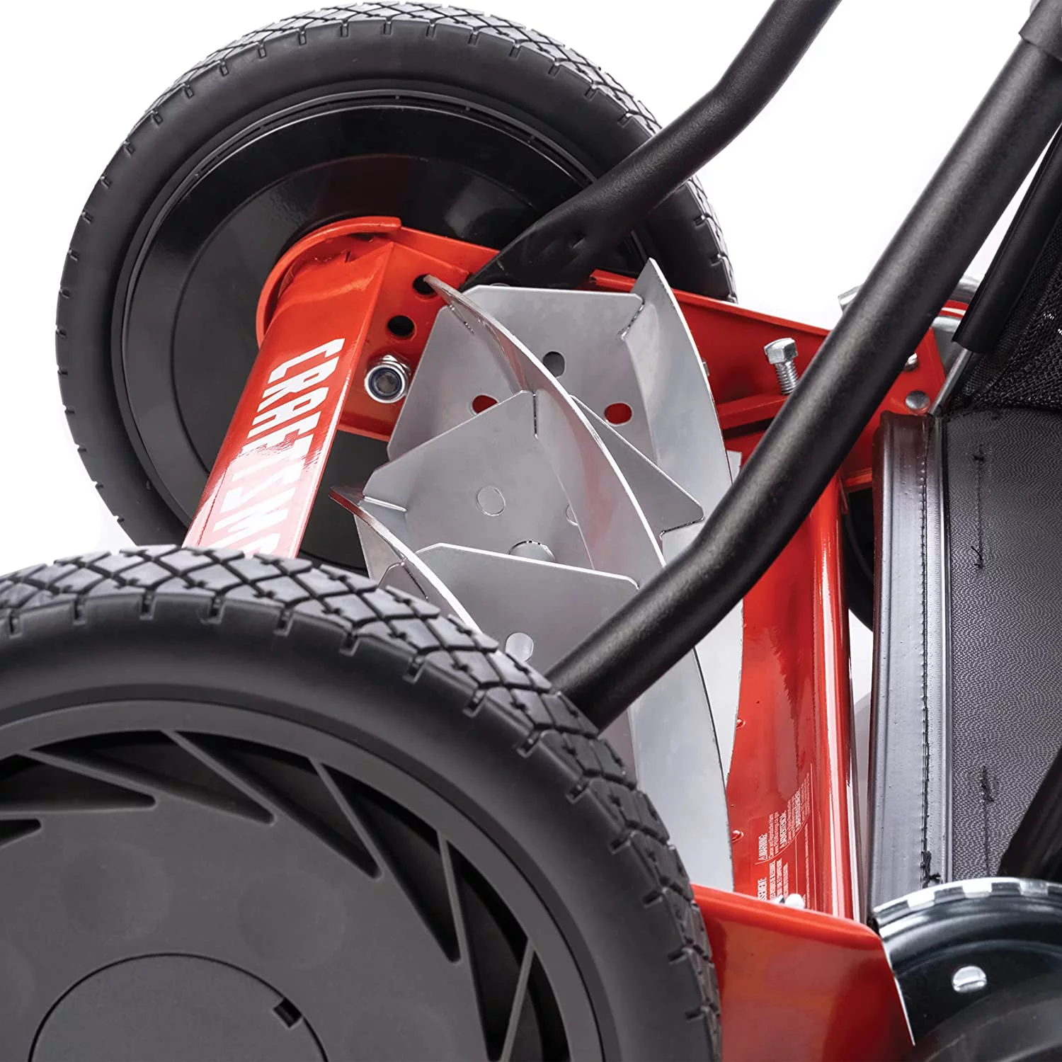 Dina 1816-18CR 18-Inch 5-Blade Push Reel Lawn Mower with Grass Catcher  Red - Curated Treasures Market