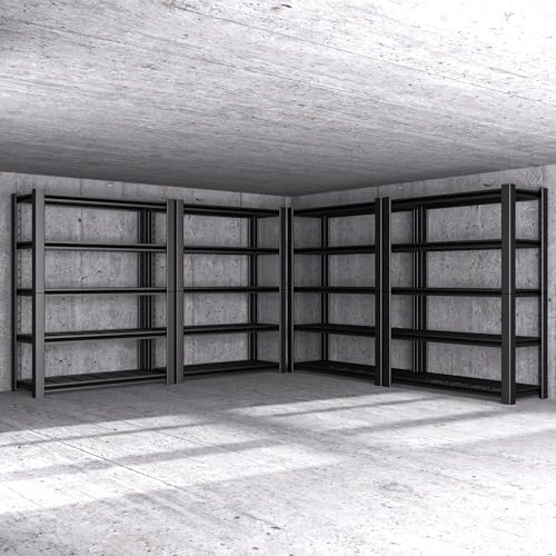5-Tier Heavy Duty Garage Shelving Unit with Wire Shelves,3000 LBS Capacity Metal Storage Rack 72"H x 48"W x 20"D