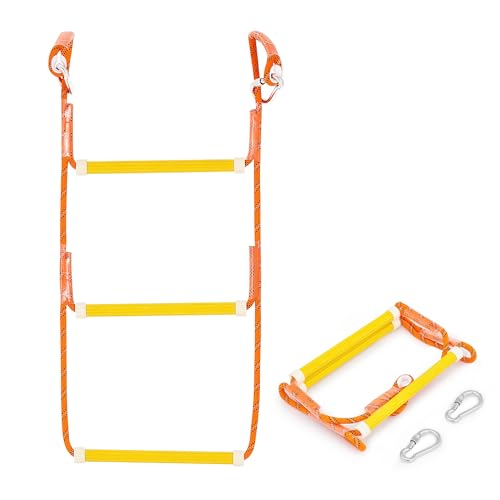 CO-Z 3 Step Removable Dock Ladder, Pontoon Boat Ladder with 350lb Load, Aluminum Swim Ladder with Wide Step & Nonslip Tread