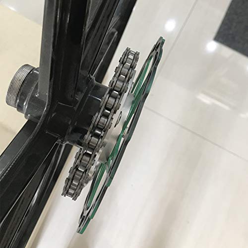 CDHPOWER 26" Aluminum Mag Wheels with Disc Brake Rotor Adapter and 28T Sprocket/Black/Bicycle Wheel/Rim