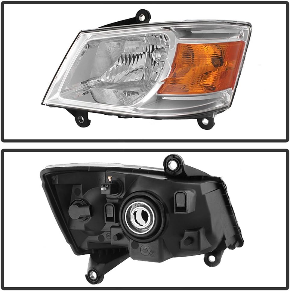 ACANII - For 2008-2010 Dodge Grand Caravan Replacement Headlights Headlamps 08-10 Driver + Passenger Side