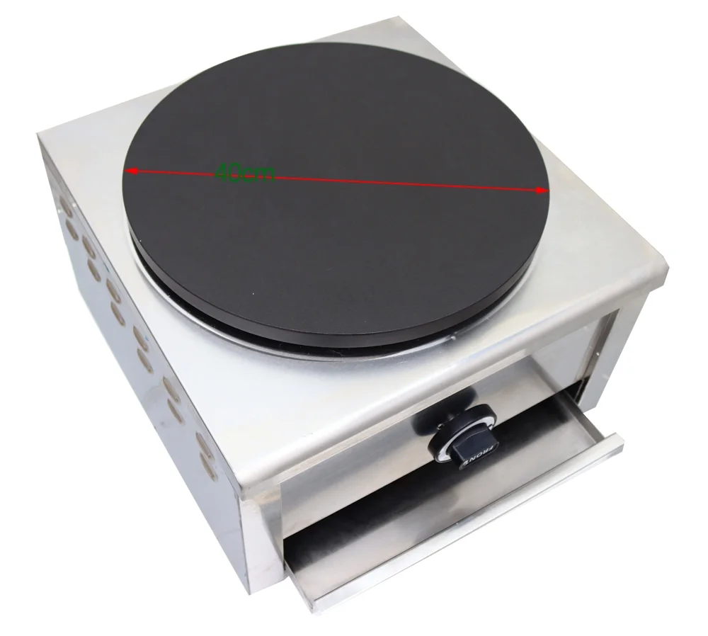 Techtongda Commercial Pancake Fruit Machine Single Head Natural Gas Crepe Maker 2000 Pa
