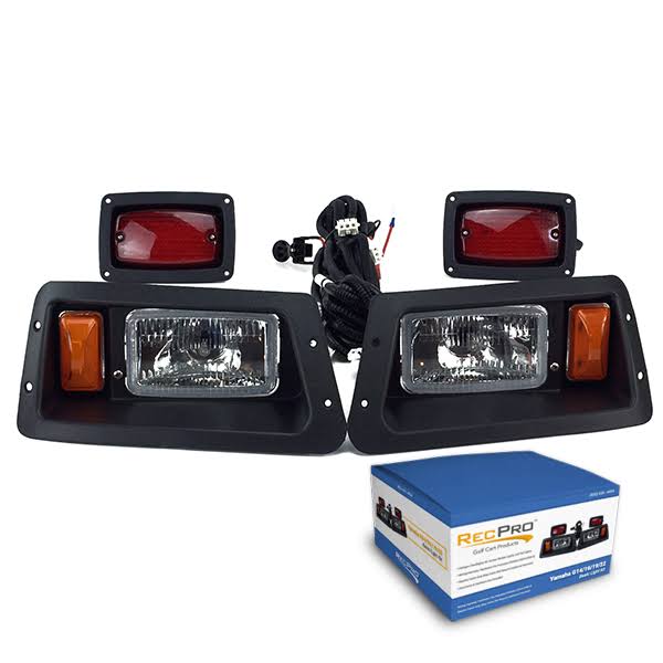 RecPro Yamaha G14-G22 Golf Cart Halogen Light Kit W LED Tail