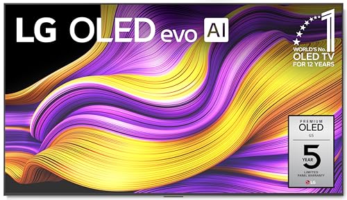 LG 55-Inch Class OLED evo AI 4K G5 Series Smart TV w/Dolby Atmos, Dolby Vision, HDR10, AI Super Upscaling 4K, Filmmaker Mode, Wow Orchestra