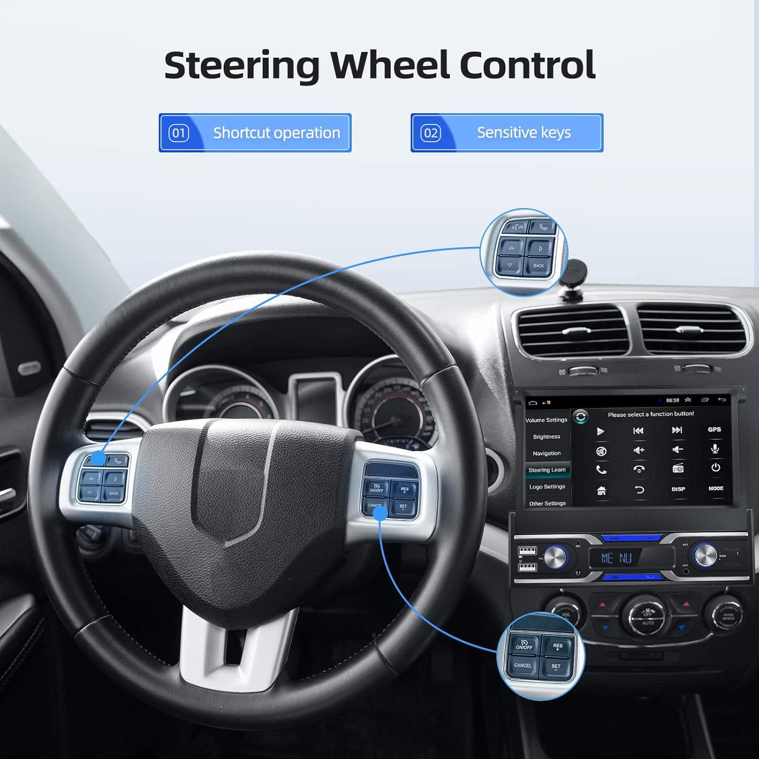 Single Din Car Stereo with CarPlay ,EKAT 7 Inch Flip Out Touchscreen Car Radio Receicer Supports Bluetooth FM Mirror Link for Android/iOS