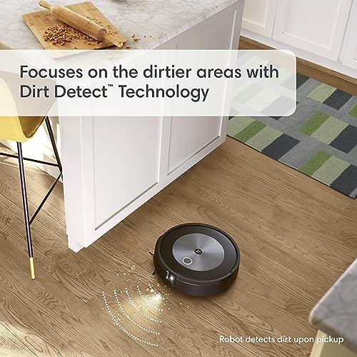 iRobot Roomba j7 (7150) Wi-Fi Connected Robot Vacuum - Identifies and avoids Obstacles Like pet Waste & Cords, Smart Mapping, Works with Alexa