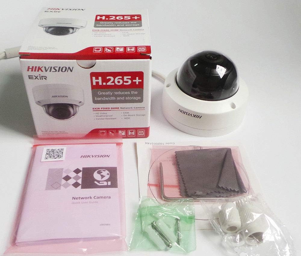 Hikvision 8MP(4K) DS-2CD2185FWD-I 2.8mm IR Fixed Dome Network Camera POE IP67 H.265+ English Version IP Camera