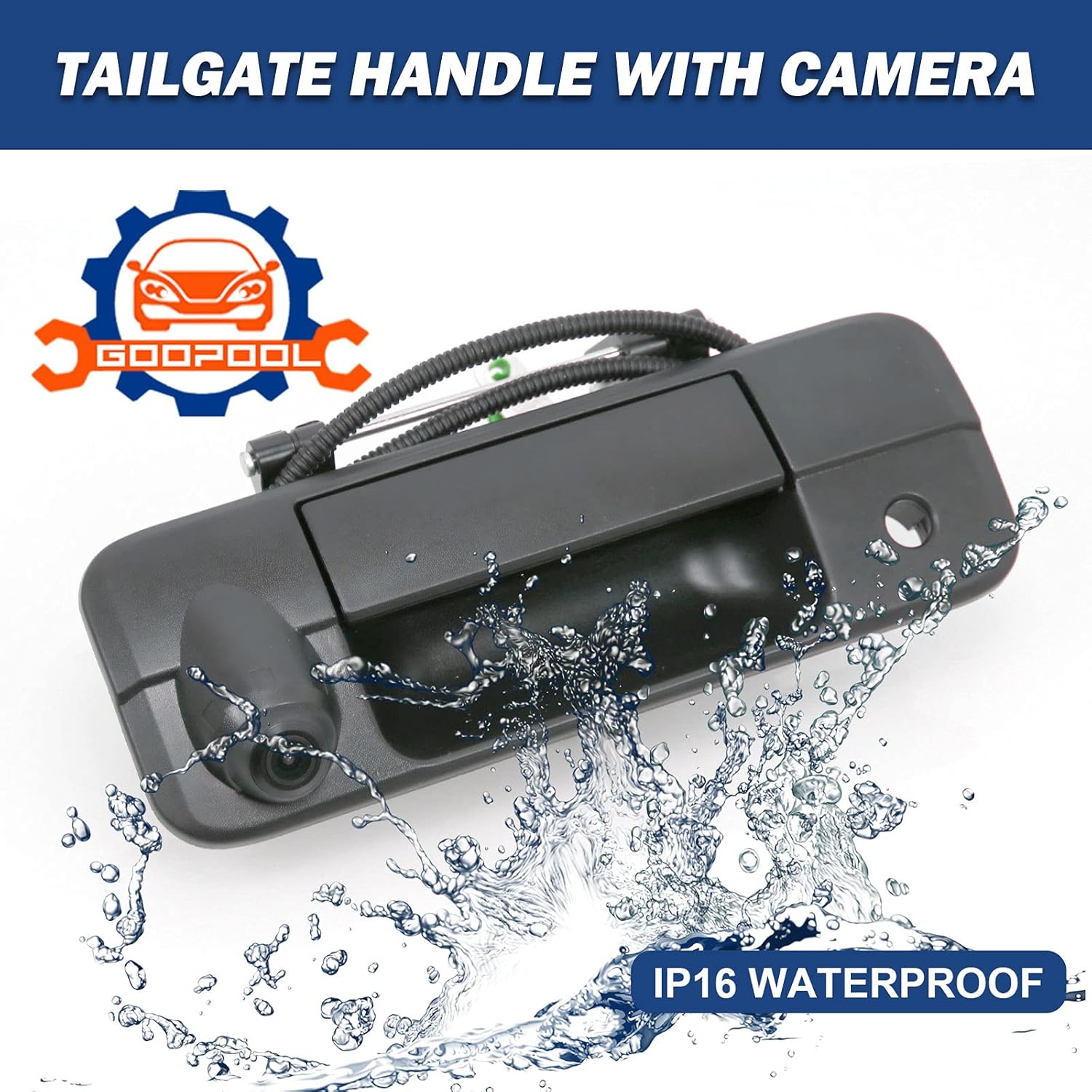Tailgate Backup Camera Rear View Handle Compatible with Toyota Tundra 2007 2008 2009 2010 2011 2012 2013 # 69090-0C040, 690900C040, 81213