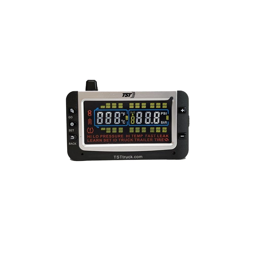 Truck System Technologies - TST 507 RV TPMS with Color Display - Tire Pressure Monitoring System for RVs, Campers & Trailers - Cap Sensor Kit