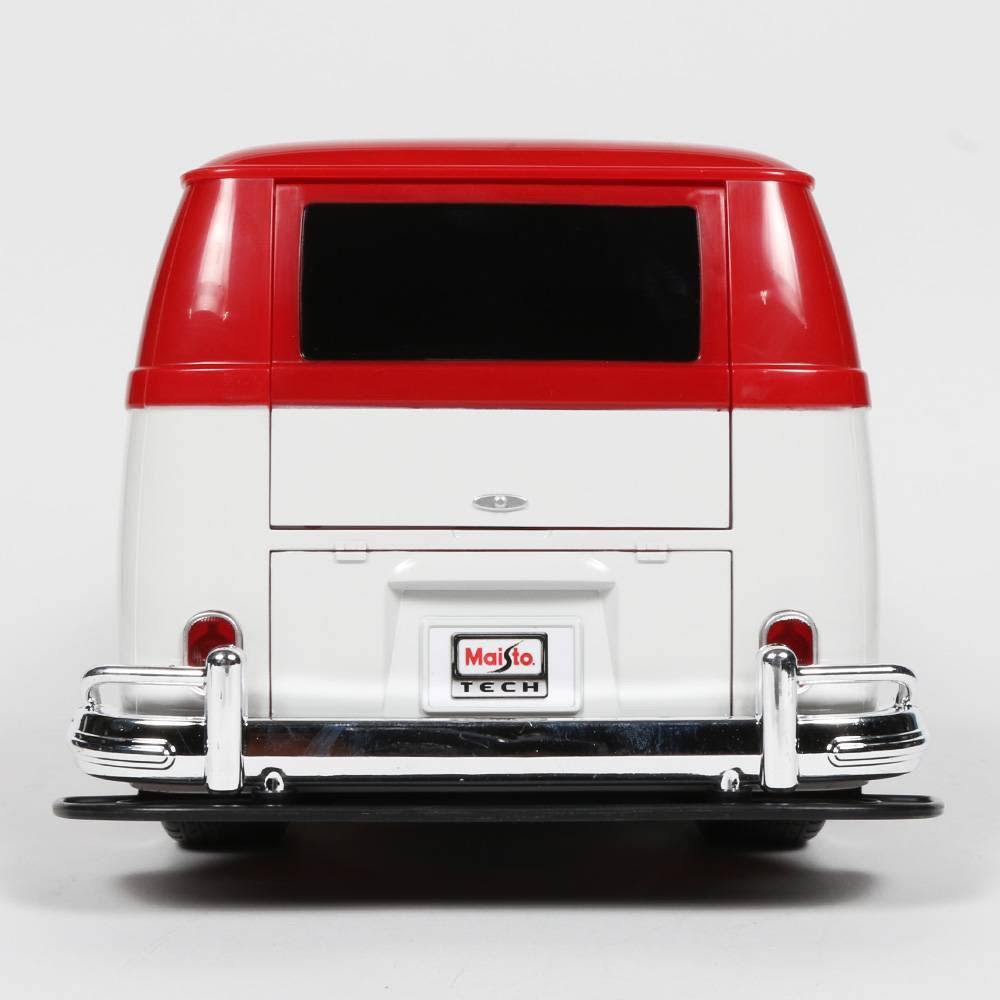 Maisto RC 110 Scale Volkswagen Van Samba Radio Control Vehicle, Red