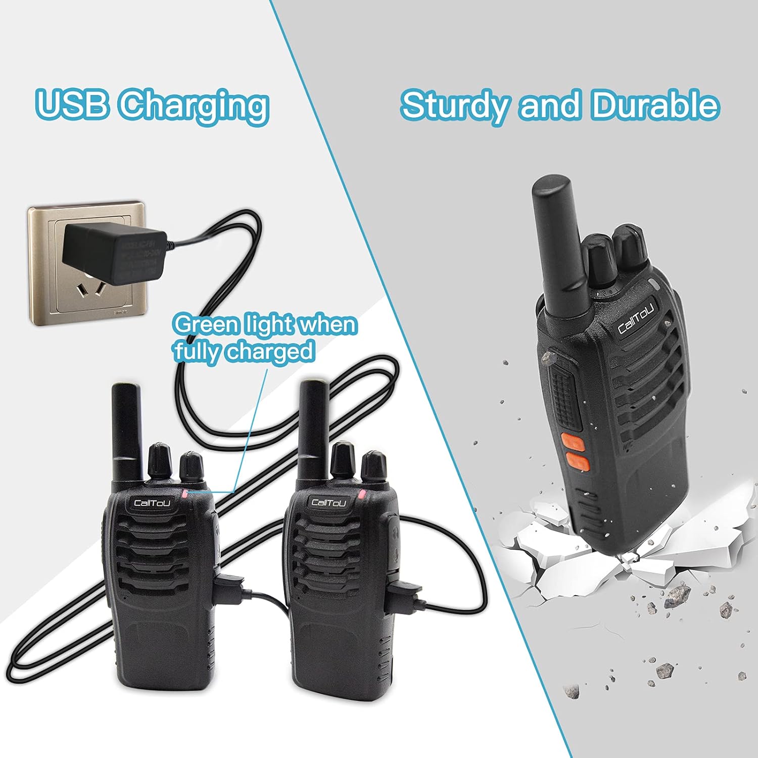 CallToU Wireless Intercom for Home,Caregiver Walkie Talkies for Seniors/Elderly/Patient/Disabled