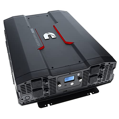 Cummins 5000 Watts Inverter Modified Sine Wave Truck Inverter 12 Volts to 110 Volts Four AC Outlets Two USB Ports (Plus Cable Kit)- CMN5000W