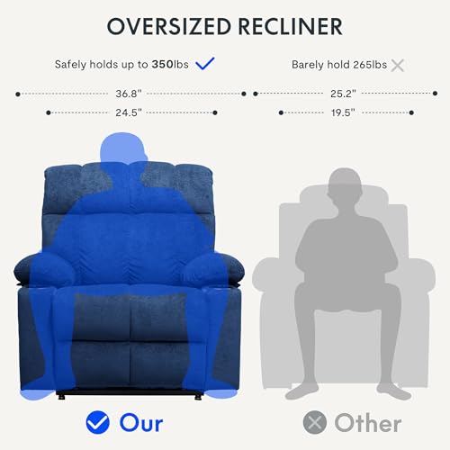 FLEXISPOT XL31 Power Lift Recliner Chair for Elderly, Electric Lift Chair with Massage & Heat, PU Leather Reclining Sofa w/Cup Holders