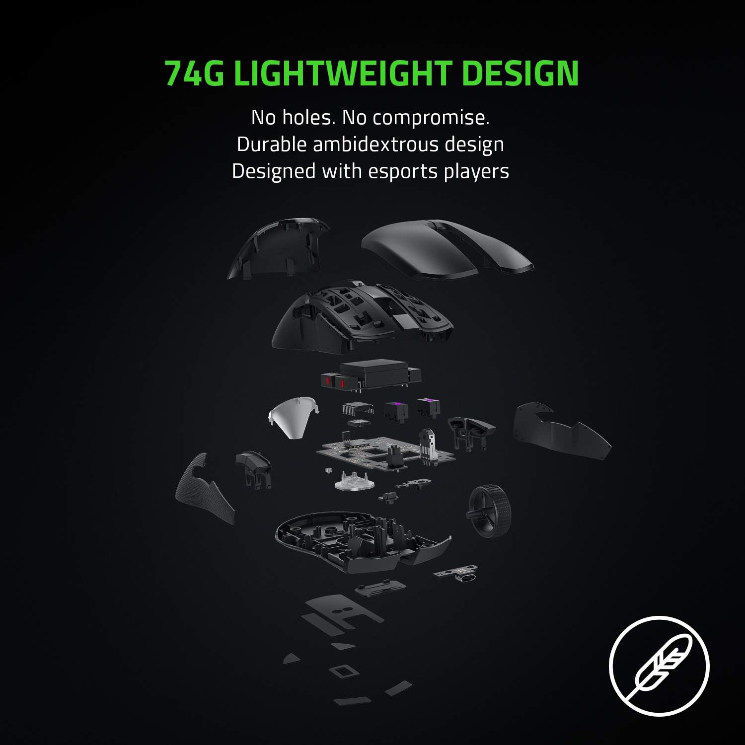 Razer Viper Ultimate Hyperspeed Lightweight Wireless Gaming Mouse & RGB Charging Dock: Fastest Gaming Mouse Switch - 20K DPI Optical Sensor