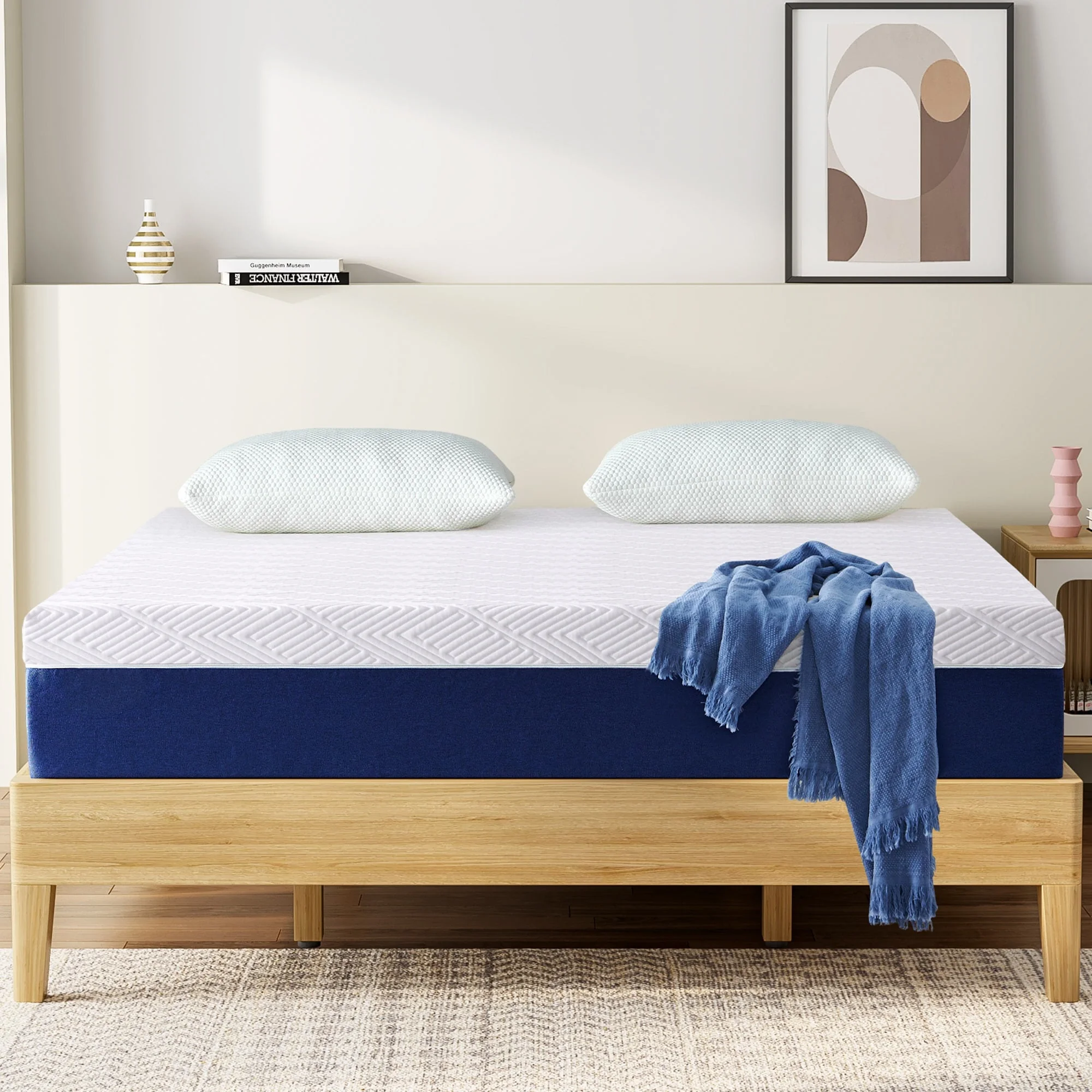 Twin Mattress Madinog 10 Medium Mattress Gel Memory Foam Support Bed-in-a-Box