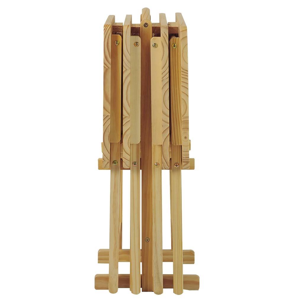 Casual Home TV Tray Table 5-Piece Set, Natural