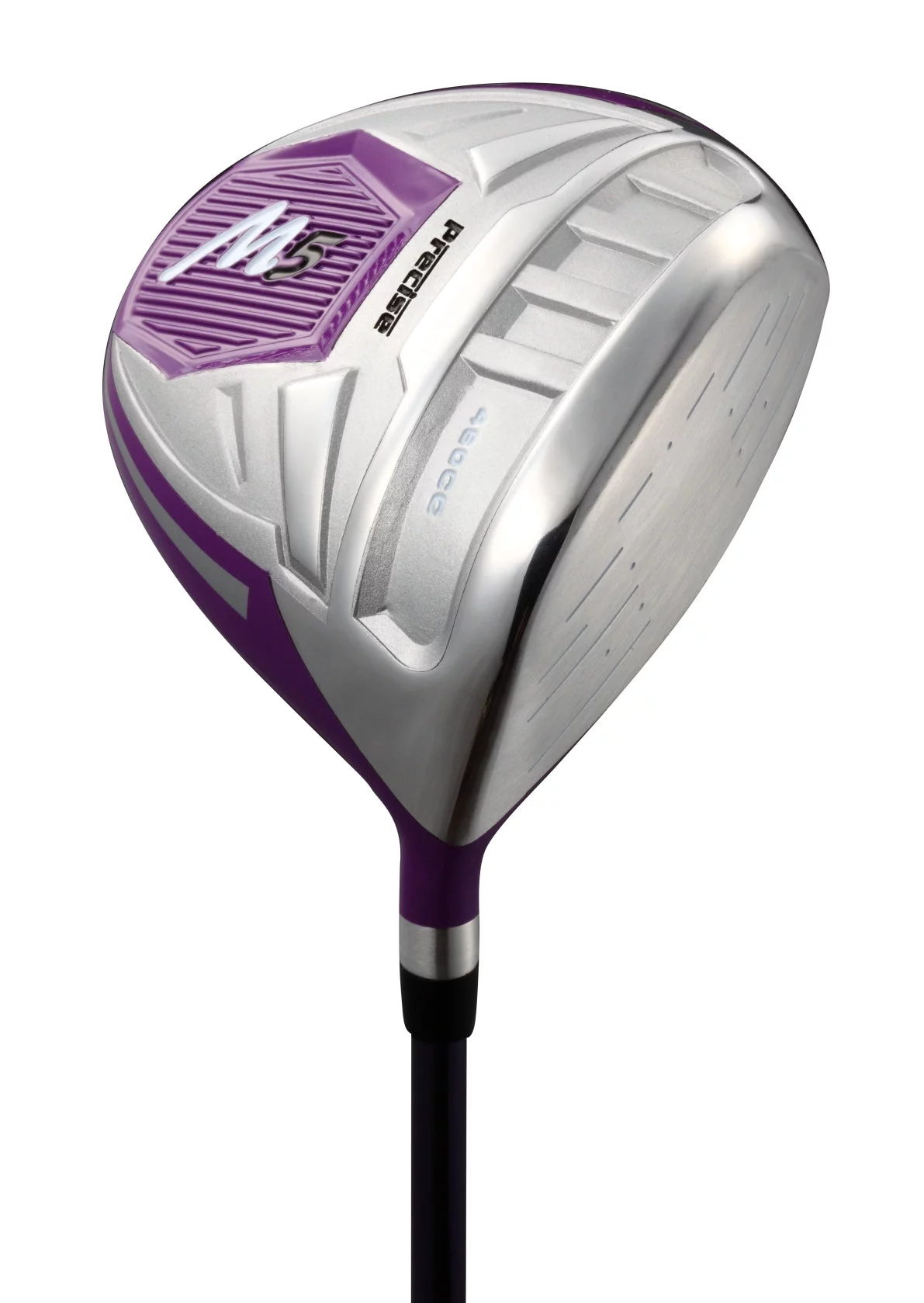 top line ladies pink right handed m5 golf club set, includes: driver, wood, hybrid, no. 5,6,7,8,9, pw stainless steel irons, putter