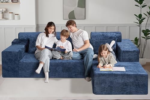 HABUTWAY 105" L-Shape Modular Sectional Sofa Couch for Living Room,No Assembly Required,Modular Comfy Sofa with Deep Seat for Living Room Bedroom