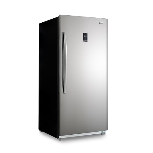 Newair 13.8 cu. ft. Upright Freezer, Fridge Freezer Convertible, Garage Ready Refrigerator, Frost Free Freezer with Door Alarm, Stand up Deep Freezer