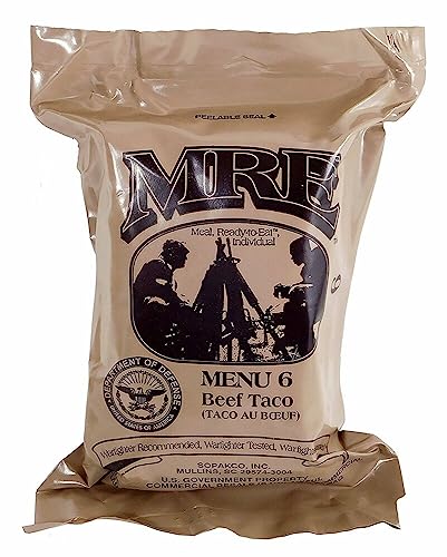Ammo Can Man MRE (Meals-Ready-To-Eat) Case - Genuine Military Surplus MRE Case | 2026 Inspection Date (A Case Only - Menus 1-12)