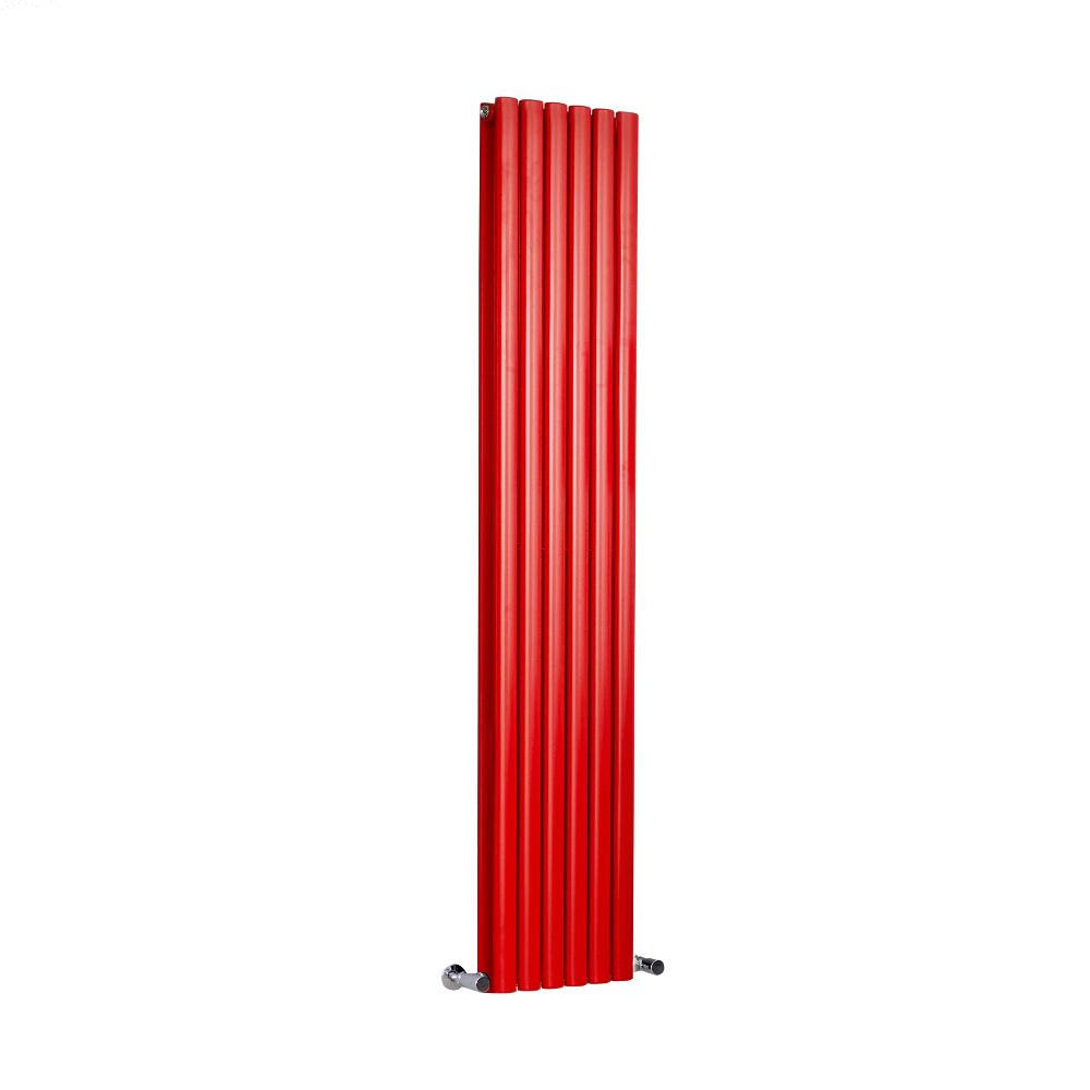 Hudson Reed Revive - Hot Water Radiator - Choice of Sizes - Vertical European Design - Red
