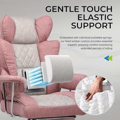 GTRACING Gaming Chair,Office Chair with Pocket Spring Lumbar Support