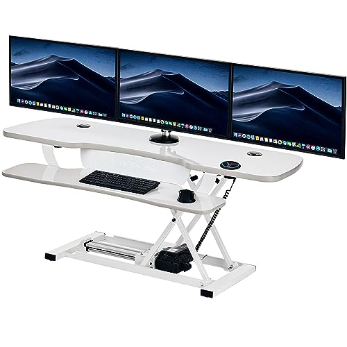 VERSADESK PowerPro™ 36 Inch Electric Standing Desk Converter, Height Adjustable Sit to Stand Up Desk Riser