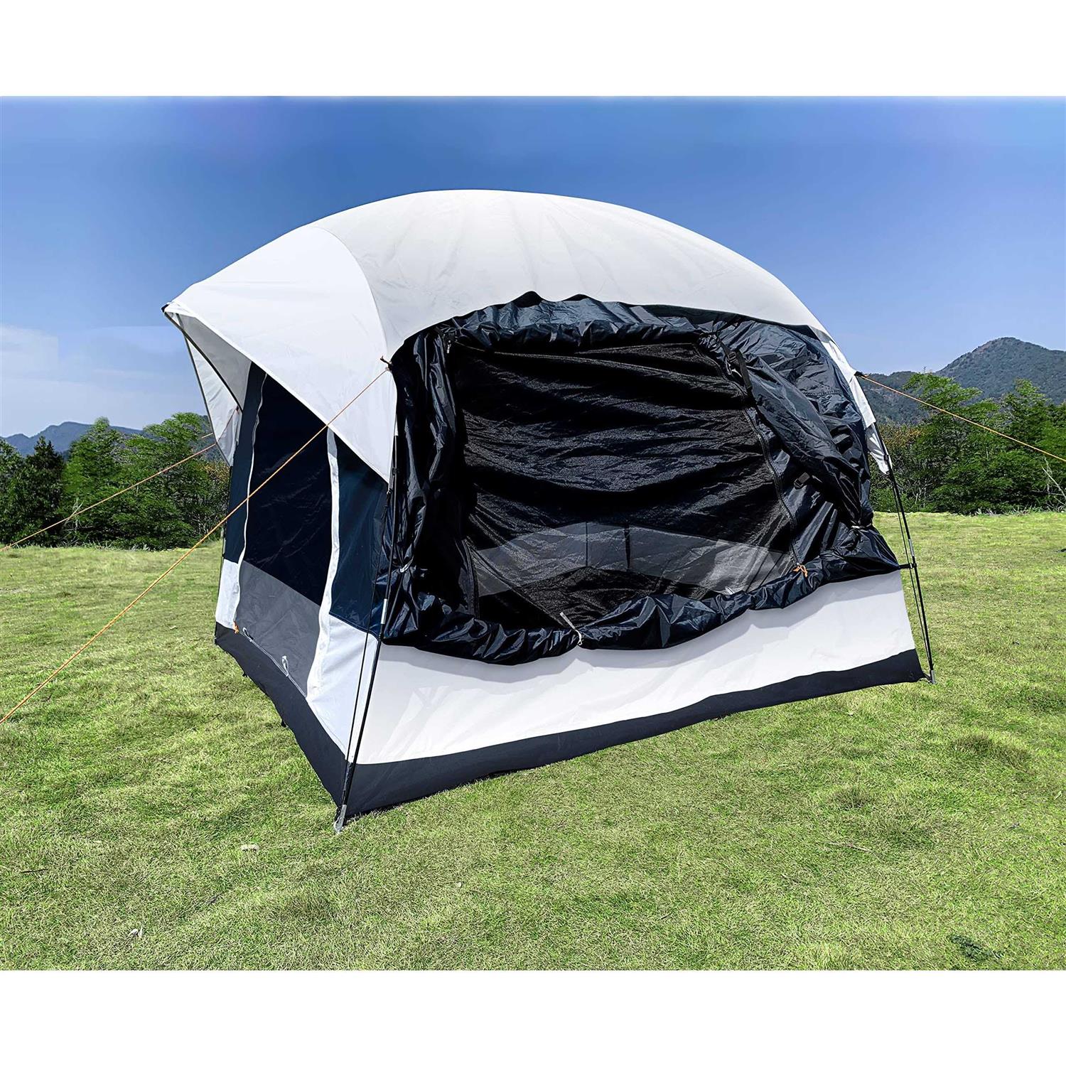 SUV Tent 4-6 Person Universal SUV Camping Tent,Car Awning SUV Tailgate Tent, Sun Shelter Camping Outdoor Travel,Includes Rainfly and Storage Bag