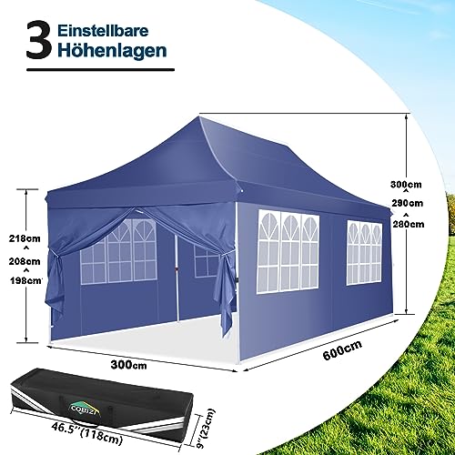 10x10 Pop Up Canopy Tent with 4 Sidewalls and Mesh Windows 2.0