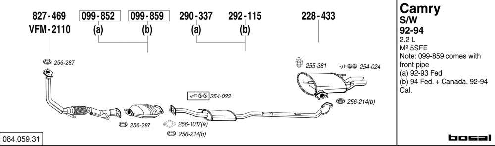 Bosal VFM-2110 Exhaust Pipe