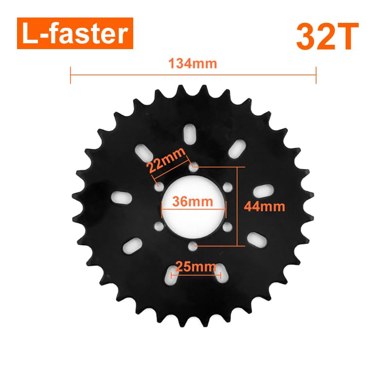 450W Electric Bike Left Drive Conversion Kit Can Fit Most of Common Bicycle Use Spoke Sprocket Chain Drive for City Bike