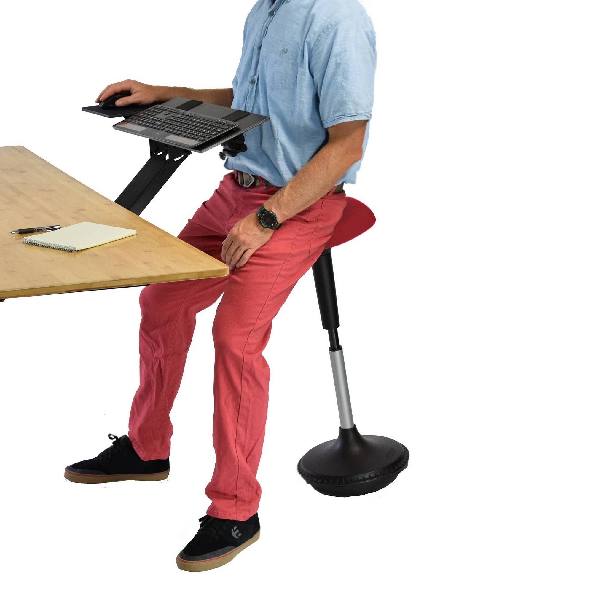 Uncaged Ergonomics: Wobble Stool Standing Desk Chair - Red