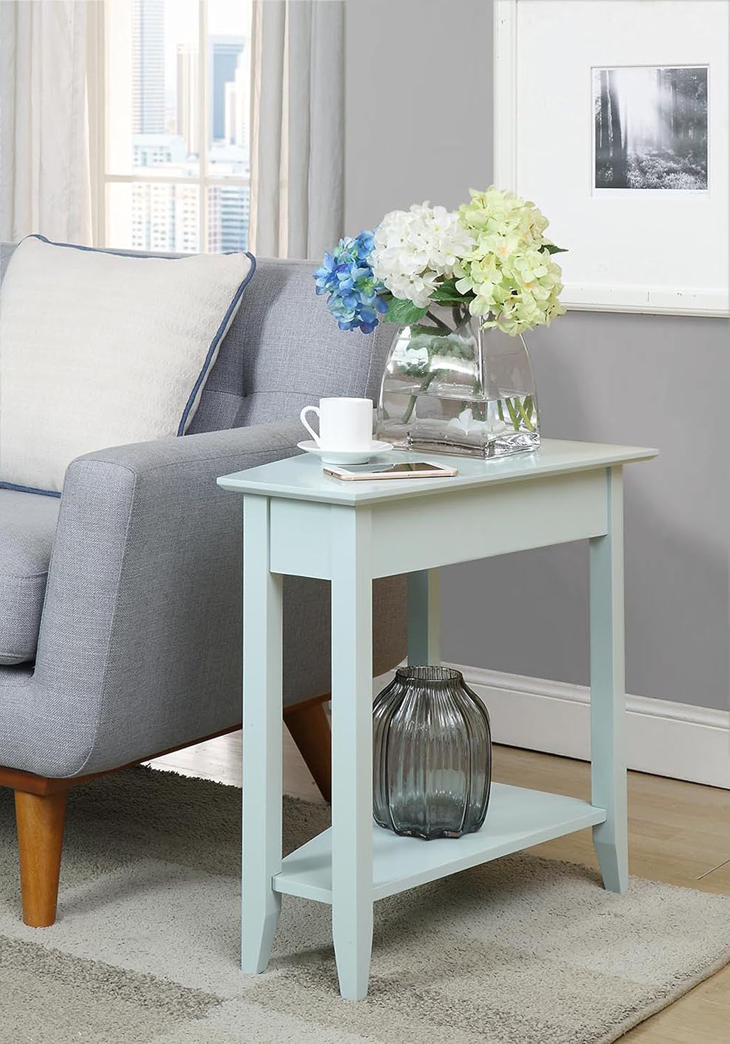Convenience Concepts American Heritage Wedge End Table, Cherry