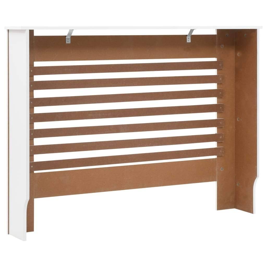 vidaXL Radiator Cover White 59.8x22x7.5x22x32.1x22 MDF